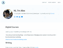 Tablet Screenshot of alexzerbach.com